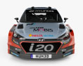 Hyundai i20 WRC 2017 3D-Modell Vorderansicht