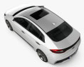 Hyundai Ioniq 2020 3d model top view