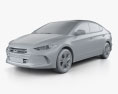 Hyundai Elantra (CN) 2020 3D-Modell clay render