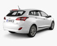 Hyundai i30 (Elantra) wagon 2018 3d model back view