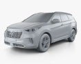 Hyundai Santa Fe (DM) 2020 3D模型 clay render