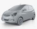 Hyundai Eon 2018 3d model clay render
