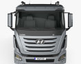 Hyundai Xcient P540 Camion Benne 4 essieux 2016 Modèle 3d vue frontale