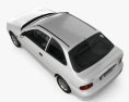 Hyundai Excel Sprint 1998 3D модель top view