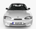 Hyundai Excel Sprint 1998 Modelo 3D vista frontal