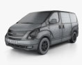 Hyundai iMax HQインテリアと 2015 3Dモデル wire render