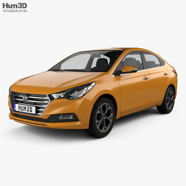 Hyundai Verna (Accent) 2020 3D 모델 