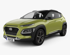Hyundai Kona 2021 3D 모델 