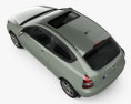 Hyundai Accent (MC) hatchback 3 porte 2011 Modello 3D vista dall'alto