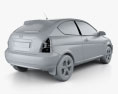 Hyundai Accent (MC) Хетчбек трьохдверний 2011 3D модель
