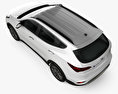 Hyundai Santa Fe (DM) 2018 3D модель top view