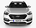 Hyundai Santa Fe (DM) 2018 3D模型 正面图