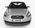 Hyundai Accent (MC) 轿车 2011 3D模型 正面图
