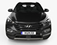 Hyundai Santa Fe (DM) KR-spec 2018 Modèle 3d vue frontale