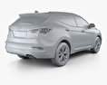 Hyundai Santa Fe (DM) KR-spec 2018 Modelo 3d