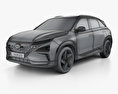 Hyundai Nexo 2020 3D 모델  wire render