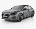 Hyundai i30 fastback 2020 3d model wire render