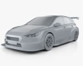 Hyundai i30 N TCR Fließheck 2020 3D-Modell clay render