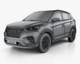 Hyundai Creta 2019 3d model wire render