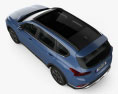 Hyundai Santa Fe (TM) 2021 3D 모델  top view