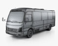 Hyundai County 버스 2018 3D 모델  wire render