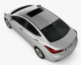 Hyundai Avante 轿车 2020 3D模型 顶视图