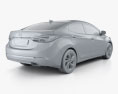 Hyundai Avante sedan 2020 3D-Modell