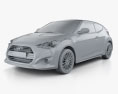 Hyundai Veloster Turbo 2018 3D模型 clay render