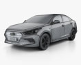 Hyundai Mistra 2020 3D 모델  wire render