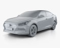 Hyundai Mistra 2020 3D 모델  clay render
