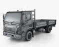 Hyundai Mighty EX8 Flatbed Truck 2022 Modello 3D wire render