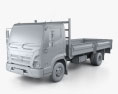 Hyundai Mighty EX8 Flatbed Truck 2022 Modello 3D clay render