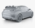 Hyundai Veloster N з детальним інтер'єром 2022 3D модель