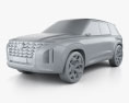 Hyundai HDC-2 Grandmaster SUV 2021 3d model clay render