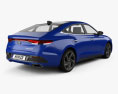 Hyundai Lafesta 2021 3D模型 后视图