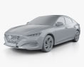 Hyundai Lafesta 2021 3D 모델  clay render