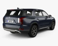Hyundai Palisade 2021 3D 모델  back view