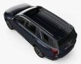 Hyundai Palisade 2021 3D 모델  top view