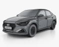 Hyundai Celesta 2021 3D模型 wire render