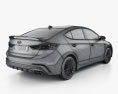 Hyundai Avante Sport с детальным интерьером 2020 3D модель