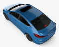 Hyundai Avante Sport avec Intérieur 2020 Modèle 3d vue du dessus