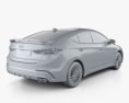 Hyundai Avante Sport з детальним інтер'єром 2020 3D модель