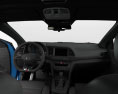 Hyundai Avante Sport com interior 2020 Modelo 3d dashboard