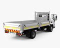 Hyundai Mighty EX8 Flatbed Truck with HQ interior and engine 2022 3d model back view