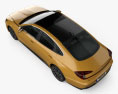 Hyundai Sonata 2014 3D模型 顶视图