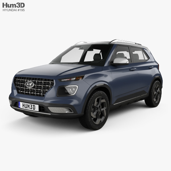 Hyundai Venue 2021 3D 모델 