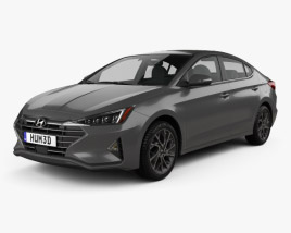 Hyundai Elantra Limited 2022 3D 모델 