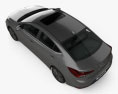 Hyundai Elantra Limited 2022 Modello 3D vista dall'alto