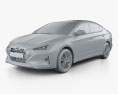 Hyundai Elantra Sport Premium 2022 3D 모델  clay render