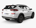 Hyundai Tucson 2020 3D-Modell Rückansicht